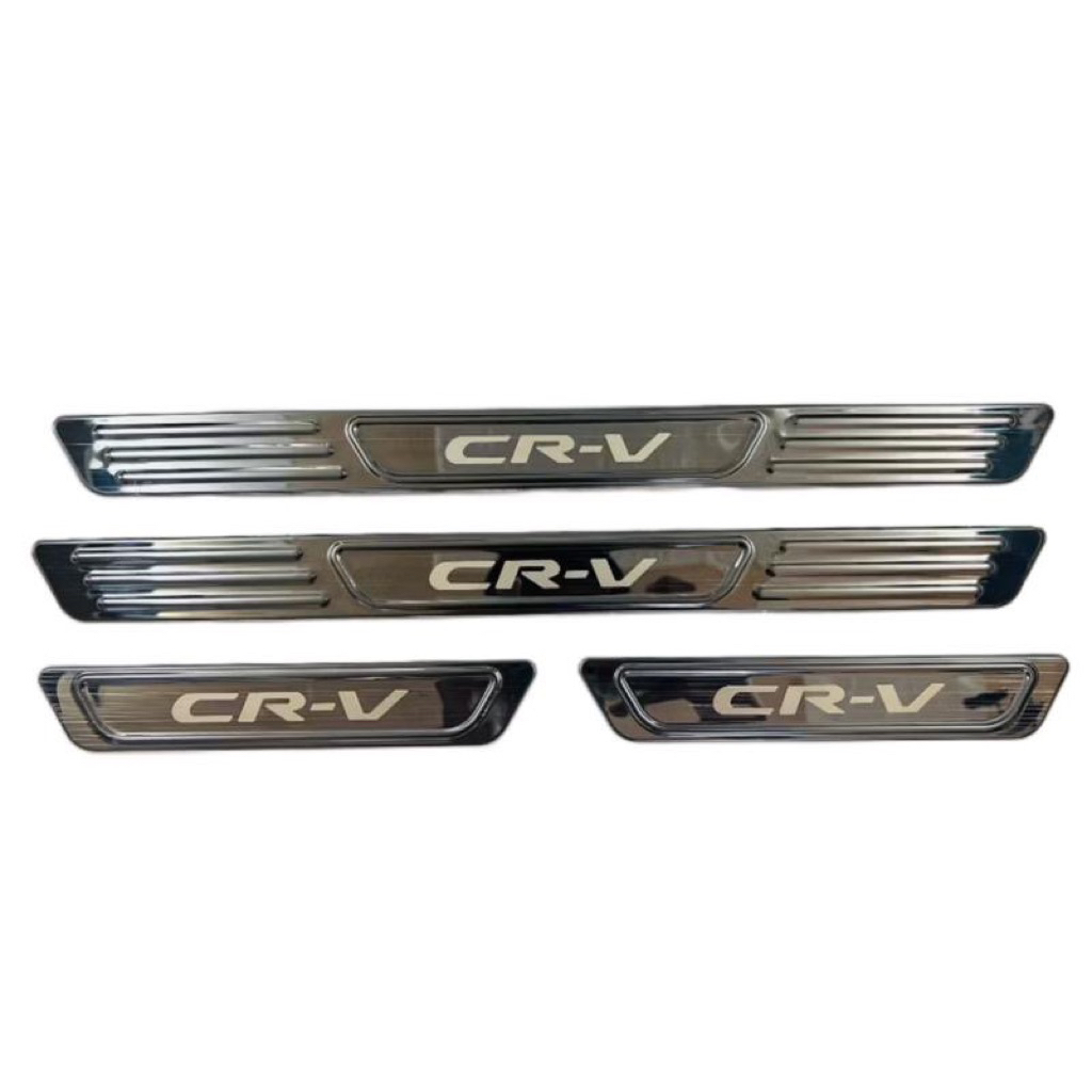 Ốp bậc cửa, nẹp bước chân xe Honda CRV 2024-2025 vân Titan hàng cao cấp