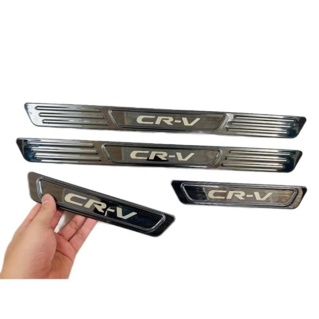 Ốp bậc cửa, nẹp bước chân xe Honda CRV 2024-2025 vân Titan hàng cao cấp
