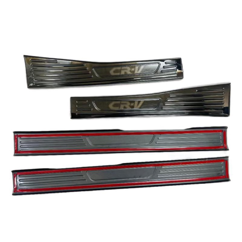 Ốp bậc cửa, nẹp bước chân xe Honda CRV 2024-2025 vân Titan hàng cao cấp