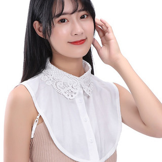 Áo Cổ Sơ MI Phối Họa Tiết Ren Trắng Sang,Nữ Tính Nhẹ Nhàng