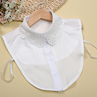 Áo Cổ Sơ MI Phối Họa Tiết Ren Trắng Sang,Nữ Tính Nhẹ Nhàng