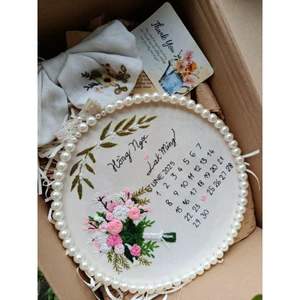 Quà Tặng Đám Cưới Khung Thêu Wedding Thêu Tay | Meraki Handmade