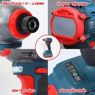 Thân Máy chuyên vít pin BOSHUN BS-SD180N, Không chổi than 180Nm, 3 Tốc độ 3200rpm