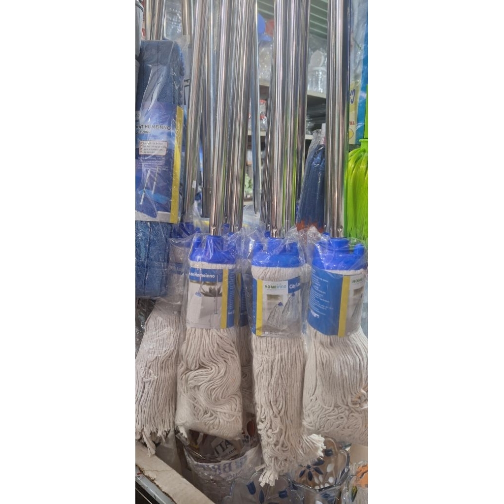 Combo 2 Cây Lau Nhà Công Nghiệp Tròn Xòe Homeinno