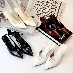 Giày slingback da xịn thật Cocoo mã CC02T 7cm - Giày da nữ