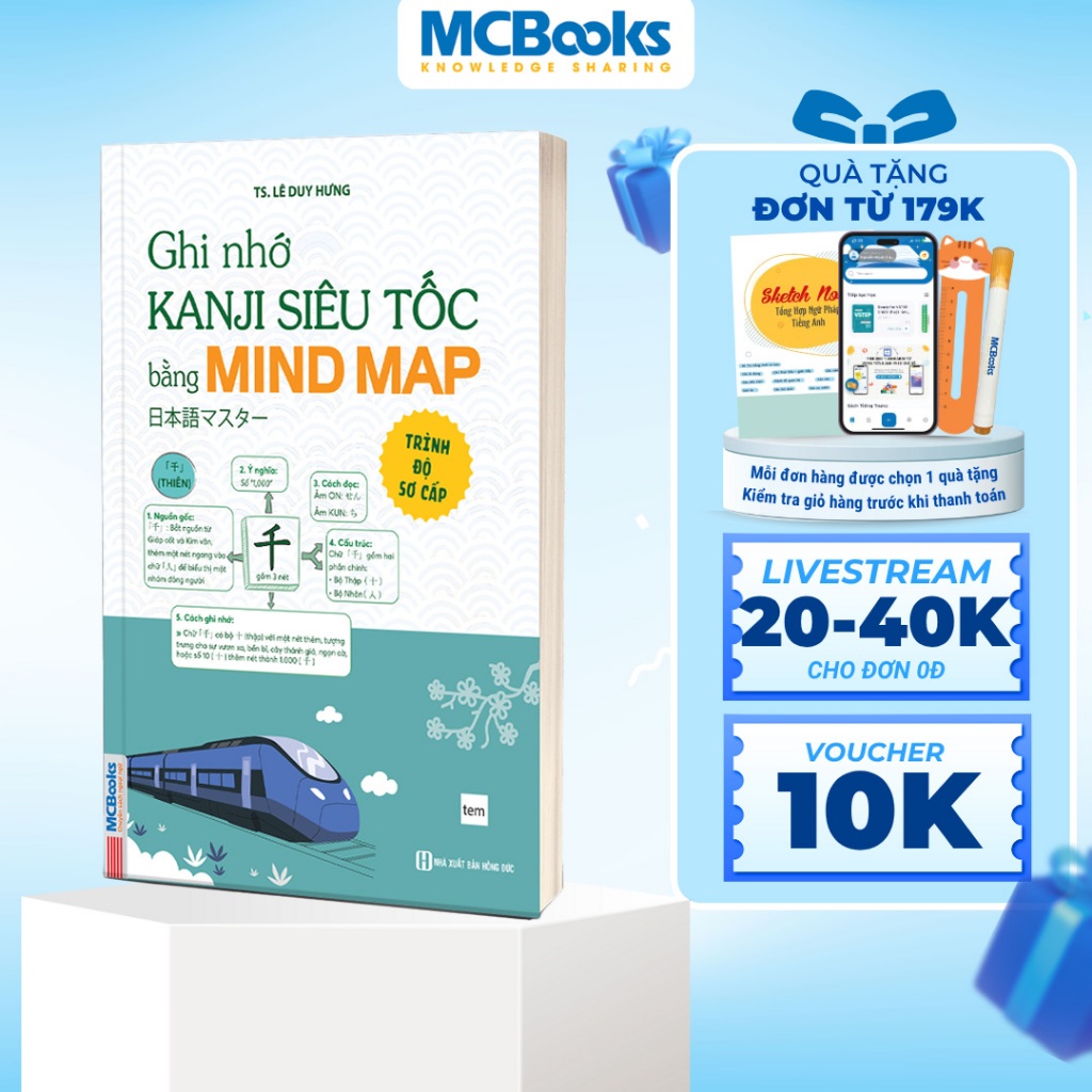 Sách - Ghi nhớ Kanji siêu tốc bằng mindmap – Trình độ sơ cấp