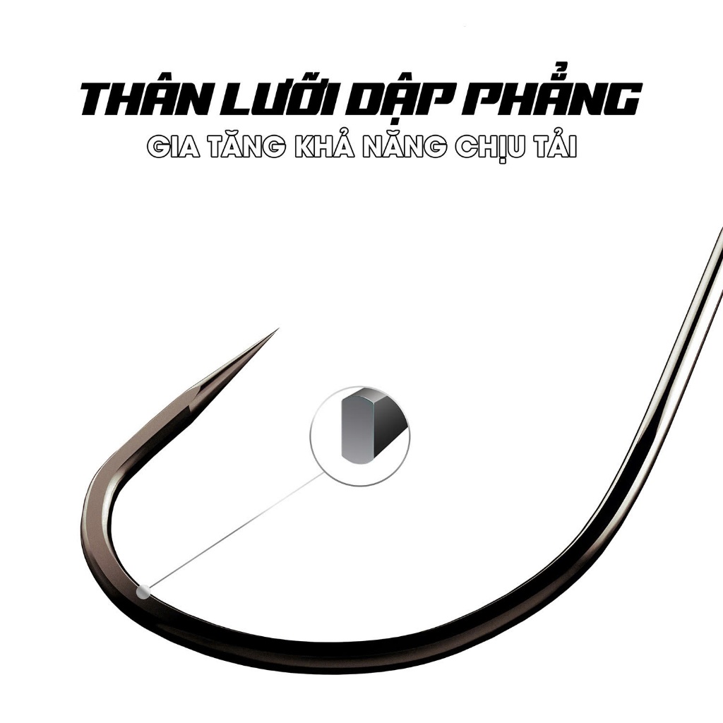 LƯỠI CÂU RÔ PHI TITAN BẠC