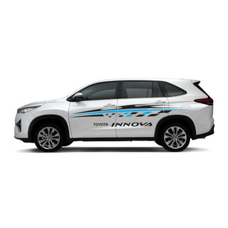 Toyota INNOVA Cross Tem Ô Tô 2 bên sườn Toyota Cực Chất, Hàng 3 Lớp Chất Lượng Cao ,Team Decal xanh