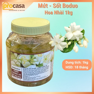1kg - Mứt Hoa Nhài Boduo -  Topping Pha Chế Trà, Đá Xay, Soda - Nguyên liệu pha chế chính hãng