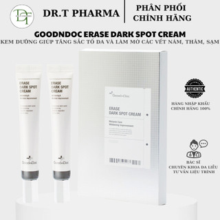 [HÀNG CÔNG TY] Kem dưỡng trắng da làm mờ các vết nám Goodndoc Erase Dark Spot Cream (20ml x 2 Tuýp )