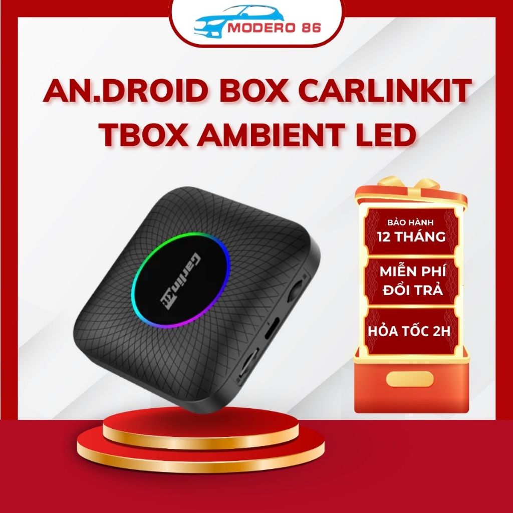 An.droid Box Carlinkit Tbox Ambient Led, Kết Nối Carplay Android 13 ...