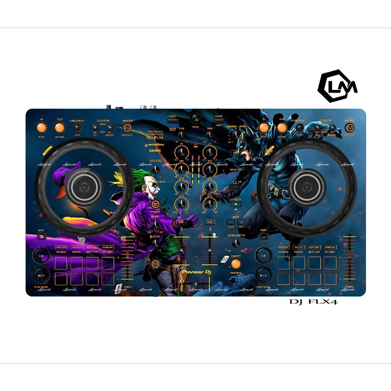 Tấm Dán Skin DJ DDJ FLX4, Skin In Theo Yêu Cầu IB Shop Để Gửi Mẫu