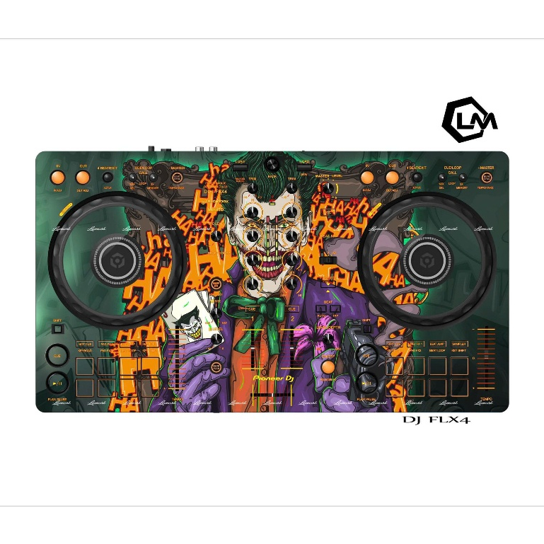 Tấm Dán Skin DJ DDJ FLX4, Skin In Theo Yêu Cầu IB Shop Để Gửi Mẫu