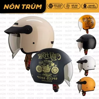 Mũ bảo hiểm 3/4 Royal M139 Design M139 Lux mái lưỡi trai kính âm nam nữ đi xe máy - BH 12 tháng