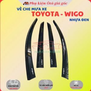 Vè che mưa xe Toyota Wigo đời 2018 - 2022, 2023, 2024,2025 nhựa đen thái cao cấp, dày dặn, sáng bóng