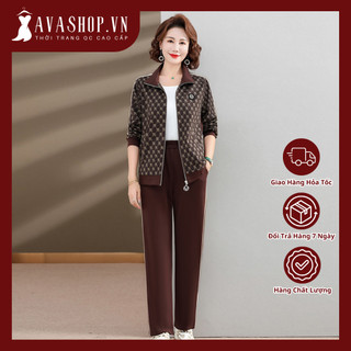 Bộ Đồ Thể Thao Mùa Xuân Thu Cho Mẹ AB93