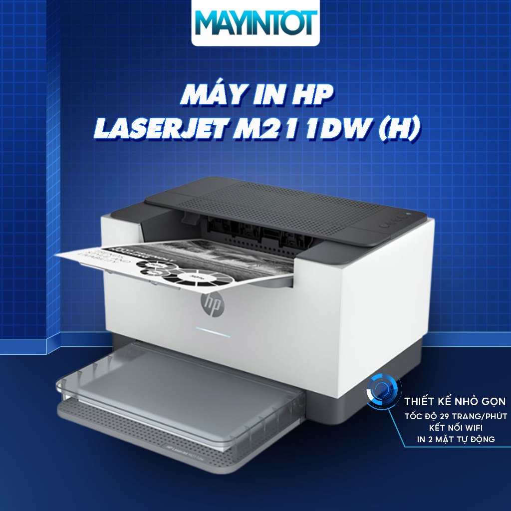 Máy In HP LaserJet M211DW -Tốc Độ 29 Trang/Phút, Kết Nối WIFI, In 2 Mặt Tự Động, Thiết Kế Nhỏ Gọn - Máy In Tốt