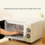 Lò vi sóng Qcooker phong cách vintage retro đa năng dung tích 23L 800W hàng chính hãng bảo hành 12 tháng