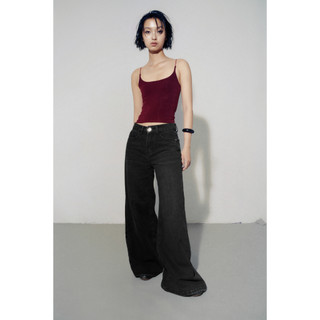 THEKIM Quần jeans dài ống loe to , quần jeans ống loe to rộng dáng dài J320