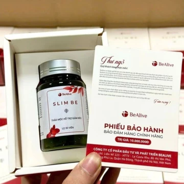Trà Giảm Cân SLIM BE mẫu mới. Hộp 30 viên giảm 2_4kg.Hàng chính hãng