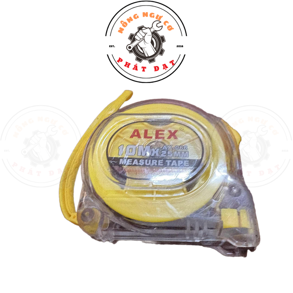Thước kéo ALEX 10 mét, 1 mặt số lớn, bền đẹp, chắc chắn, dây thiều dẻo dai