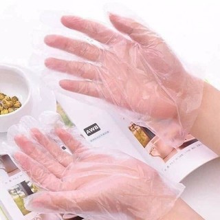 Găng tay nilon tự hủy sinh học dùng 1 lần – bao tay PE an toàn thân thiện môi trường #A261
