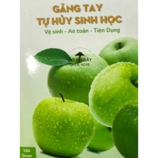 Găng tay nilon tự hủy sinh học dùng 1 lần – bao tay PE an toàn thân thiện môi trường #A261