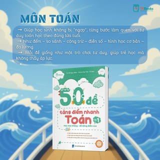 Sách - Tham khảo Lớp 1- Combo 3 Cuốn 50 Đề Tăng Điểm Nhanh Toán, Tiếng Việt, Tiếng Anh Lớp 1 - Theo chương trình SGK mới