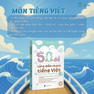 Sách - Tham khảo Lớp 1- Combo 3 Cuốn 50 Đề Tăng Điểm Nhanh Toán, Tiếng Việt, Tiếng Anh Lớp 1 - Theo chương trình SGK mới