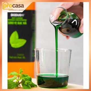 2 lít - Siro Bạc Hà Boduo – Hương Bạc Hà Tự Nhiên – Pha Soda, Đá Xay, Mojito Chuẩn Vị - Nguyên liệu pha chế chính hãng