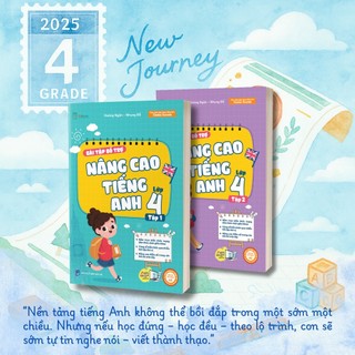 Sách - Tham khảo lớp 4 - Combo Bài Tập Bổ Trợ Nâng Cao Toán - Tiếng Việt - Tiếng Anh Lớp 4 (Tập 1+Tập 2) - TKBooks