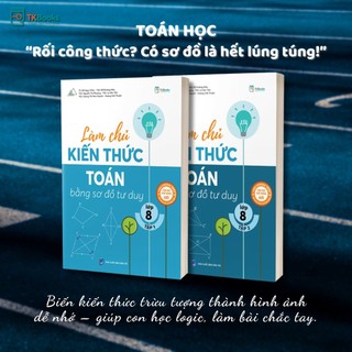 Sách - Tham khảo Lớp 8- Combo Làm chủ kiến thức bằng sơ đồ tư duy Toán - Ngữ Văn - Tiếng Anh Lớp 8(Chương trình SGK mới)