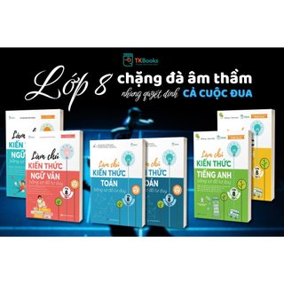 Sách - Tham khảo Lớp 8- Combo Làm chủ kiến thức bằng sơ đồ tư duy Toán - Ngữ Văn - Tiếng Anh Lớp 8(Chương trình SGK mới)