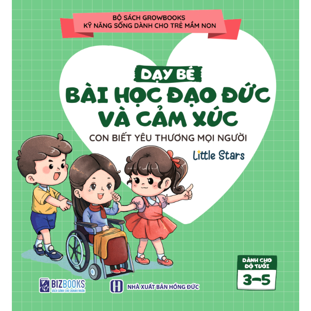Bộ Sách GROWBOOKS - Kỹ Năng Sống Cho Trẻ Mầm Non: Kỹ Năng Giao Tiếp, Chăm Sóc Bản Thân, Đạo Đức, Cảm Xúc,Bảo Vệ Bản Thân