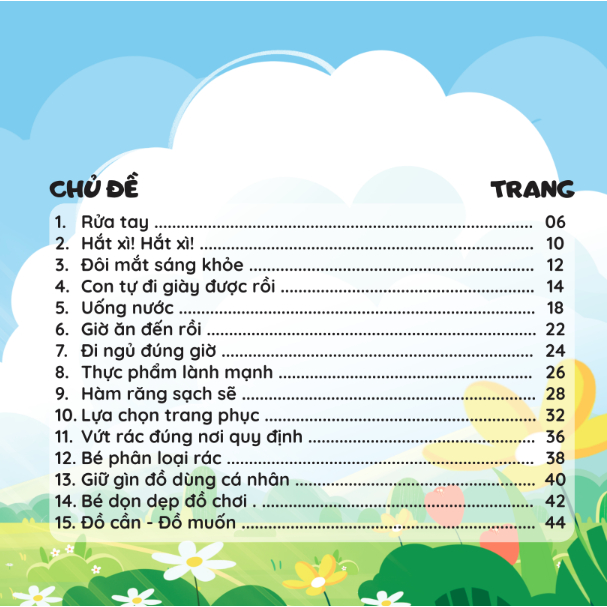 Bộ Sách GROWBOOKS - Kỹ Năng Sống Cho Trẻ Mầm Non: Kỹ Năng Giao Tiếp, Chăm Sóc Bản Thân, Đạo Đức, Cảm Xúc,Bảo Vệ Bản Thân