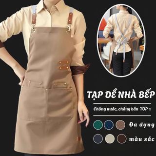 Tạp Dề cao cấp ECO cho nhân viên pha chế , Tạp dề nhà bếp vải canvas đa năng chống thấm nước, chống bụi và chống dầu