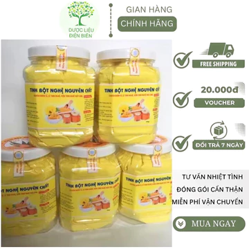 [Giá sỉ ]500G ( 1 hộp) Tinh nghệ nguyên chất Đắl Lắk - Tinh bột nghệ nhà làm.