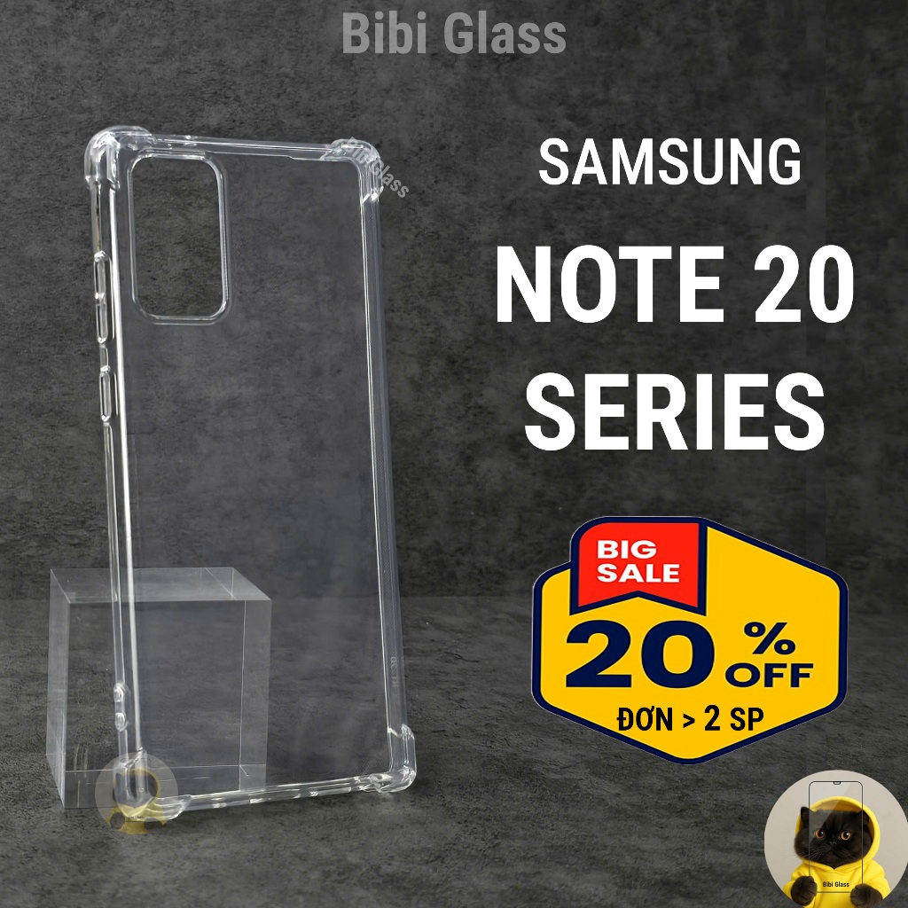 Ốp lưng Samsung note 20 / 20 ULTRA dẻo trong suốt silicon cao cấp chống sốc chống va đập  I Vỏ bao điện thoại ss