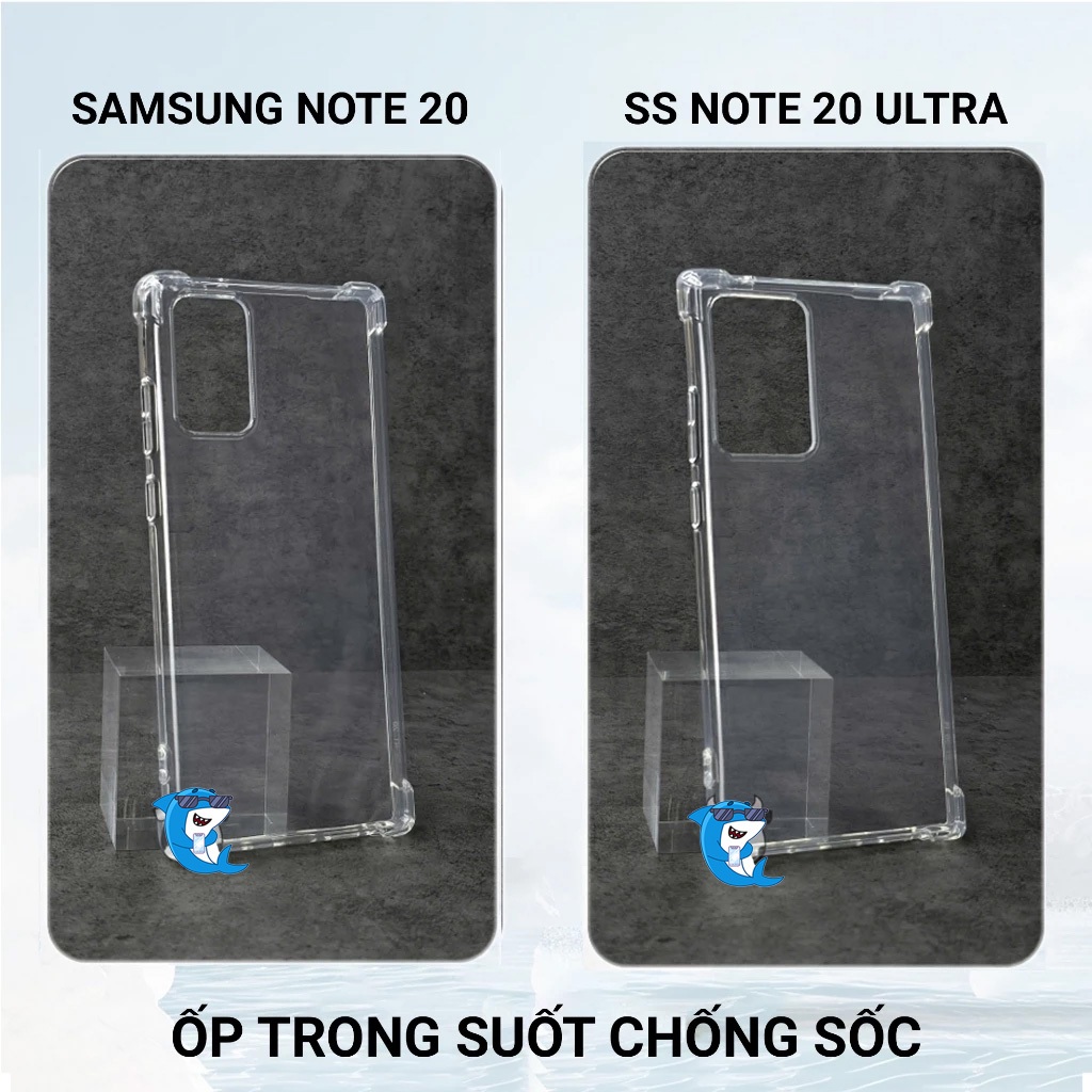 Ốp lưng Samsung Note 20 / 20 Ultra cạnh vuông bảo vệ cam nhựa dẻo I Vỏ bao lưng điện thoại ss