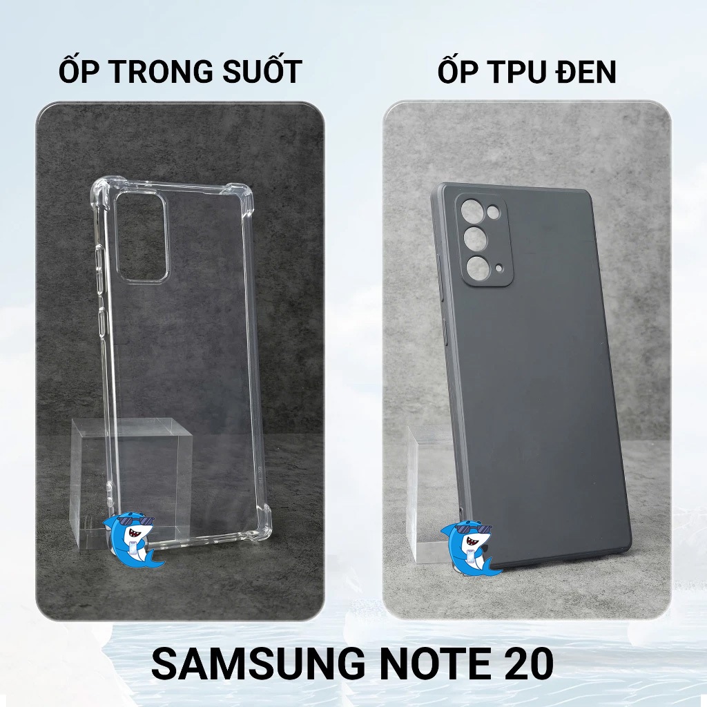 Ốp lưng Samsung Note 20 / 20 Ultra cạnh vuông bảo vệ cam nhựa dẻo I Vỏ bao lưng điện thoại ss