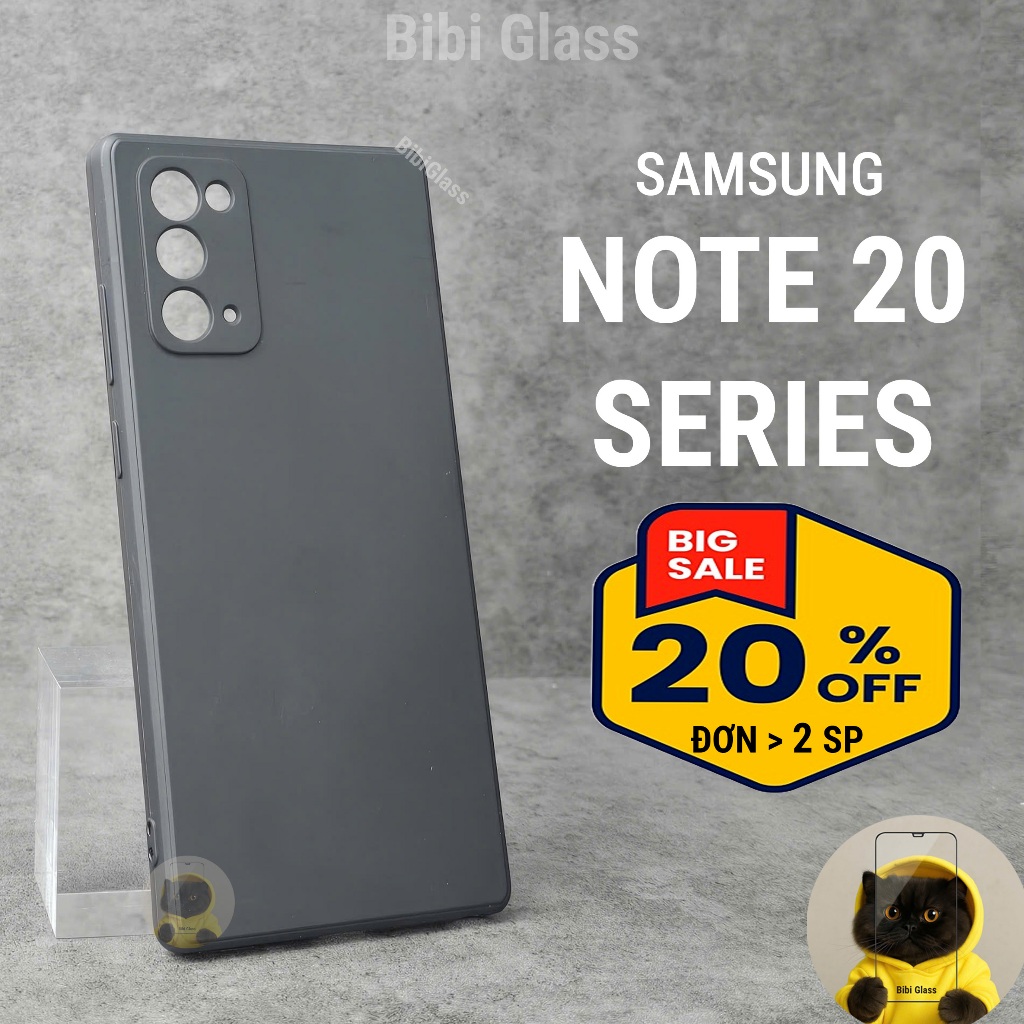 Ốp lưng Samsung Note 20 / 20 Ultra cạnh vuông bảo vệ cam nhựa dẻo I Vỏ bao lưng điện thoại ss