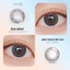 Kính áp tròng khoá ẩm 24H 1 Tháng CARASE Màu Xám Rêu Ánh Hồng, Lens Cận EVA GRAY