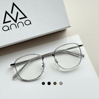 Gọng kính thời trang nam nữ ANNA kim loại dáng vuông unisex cá tính OL 21100