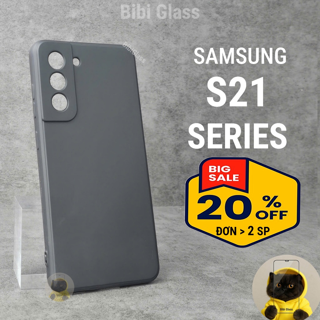 Ốp lưng Samsung s21 fe / plus / ultra cạnh vuông bảo vệ cam nhựa dẻo I Vỏ bao lưng điện thoại ss