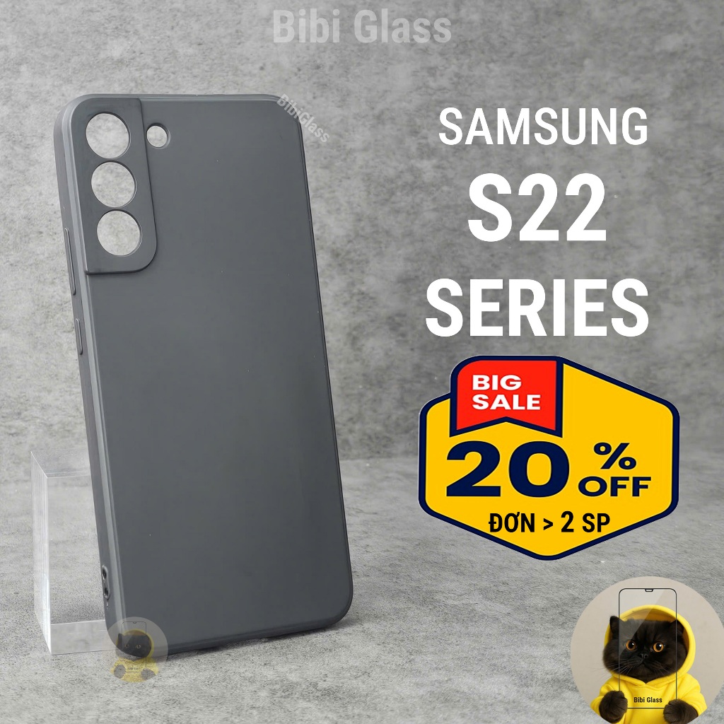 Ốp lưng Samsung S22 Plus / Ultra cạnh vuông bảo vệ cam nhựa dẻo I Vỏ bao lưng điện thoại ss
