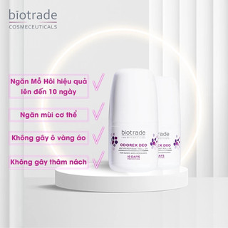 [HÀNG CÔNG TY] Lăn khử mùi mồ hôi nách cho nam nữ Biotrade Odorex Deo Antiperspirant Roll-On (20ml)