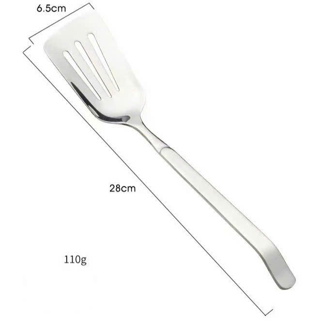 Xẻng Xào bé KINSGEM by Chockmen Inox 304 Xẻng Chiên Xào Lật Rán Inox Nguyên Khối  Dụng Cụ Nhà Bếp