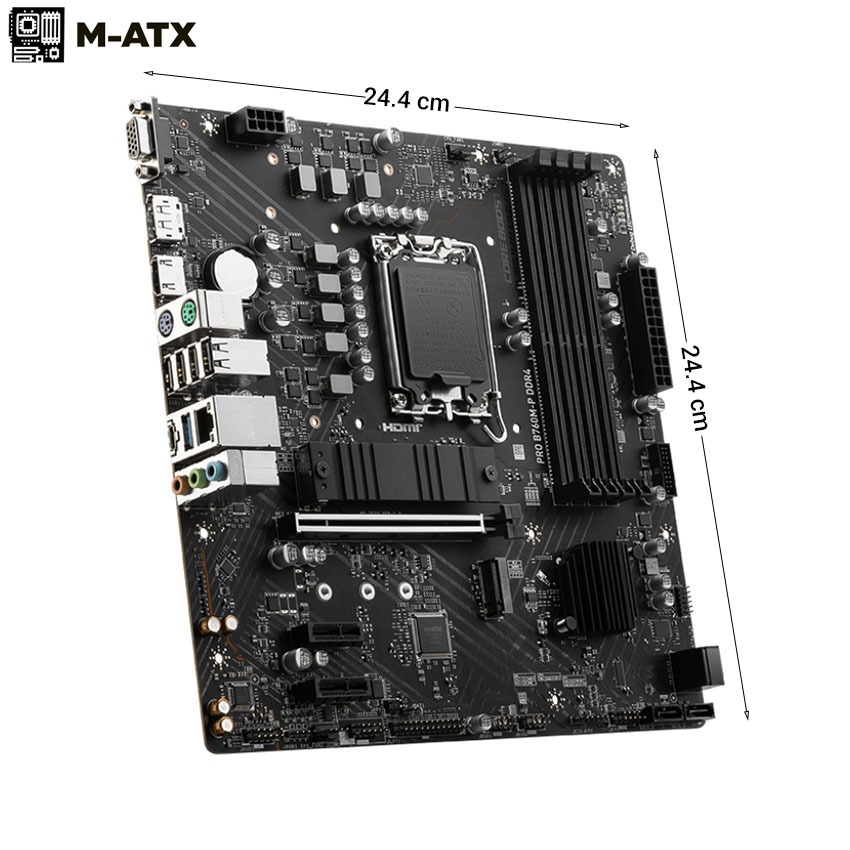 Bo Mạch Chính/Mainboard Msi Pro B760M P DDR4 - Bảo Hành 36 Tháng HACOM PC | BigBuy360 - bigbuy360.vn