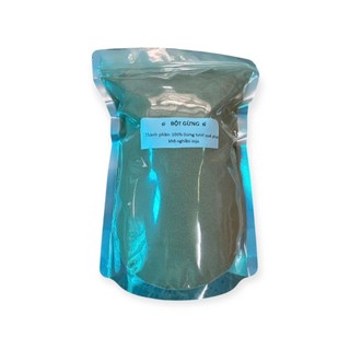 Bột Gừng Quê Nguyên Chất 500g – Gừng Tươi Phơi Khô Nghiền Mịn – Túi Zip Tiện Lợi
