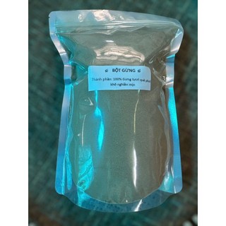 Bột Gừng Quê Nguyên Chất 500g – Gừng Tươi Phơi Khô Nghiền Mịn – Túi Zip Tiện Lợi